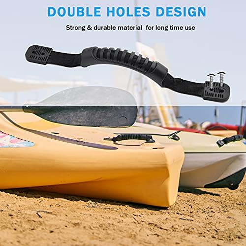 Kayak Carry Handle Rigging Kit -Kayak Canoe Carry Handles, 15 FT 6mm Elastic Bungee Cord Replacement Parts for Kayaks Canoes Boat Suitcase - Image 2