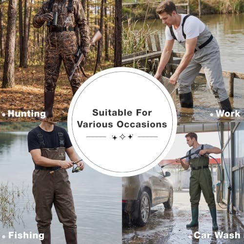 FISHINGSIR Waders for Men Waterproof Women Fishing Chest Wader with Boots - Image 6