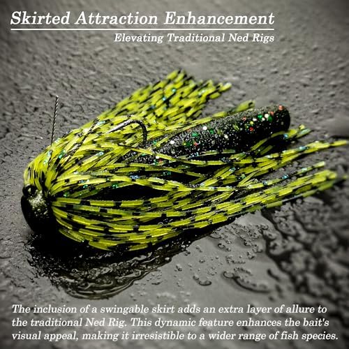 Ned Rig Kit with Ned Rig Jig Heads Hook Bait Worm for Bass Fishing - Image 4