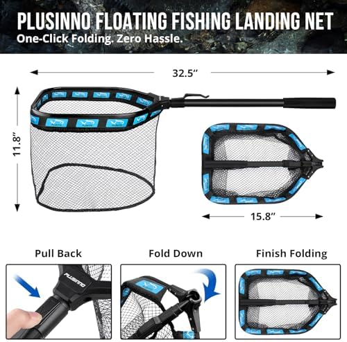 PLUSINNO Fishing Backpack with Floating Fishing Net, Tackle Box,Tackle Bag - Image 4