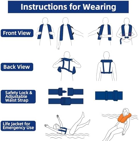 Rrtizan Inflatable Life Jacket for Adults - Automatic/Manual for Fishing - Image 6