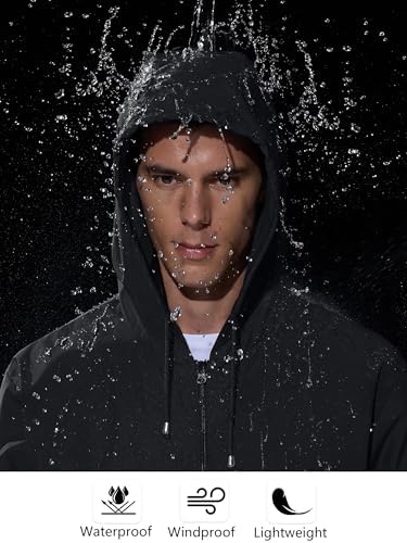 UIQUR Mens Rain Jacket Raincoat Waterproof Windbreaker - Image 4