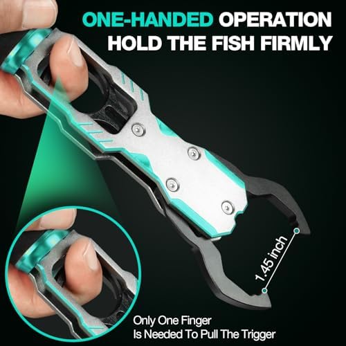 Ghosthorn Fish Lip Gripper with Scale 40lb Aluminum Alloy Fishing Grabber - Image 4