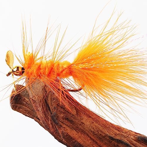 Fly Fishing Flies Assortment Kit Dry Wet Nyphms Tenkara Popper Streamer Woolly Bugger for Trout Bass Salmon Steelhead with Fly Box - Image 2