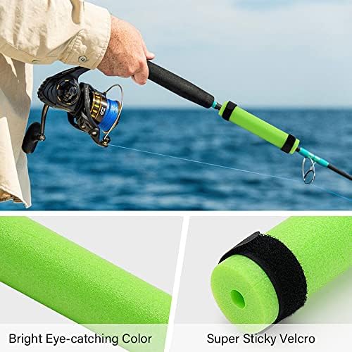 6 Pack Fishing Rod Floats for Kayaking Floaters Poles Propel Paddle Gear Foam Rod Floaties for Boats and Kayaks - Image 3