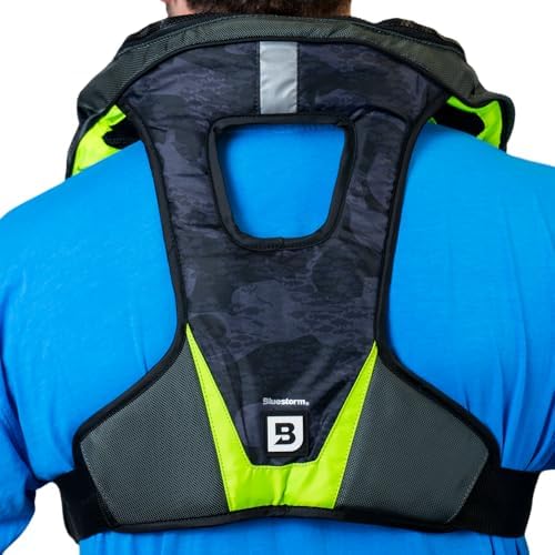 BLUESTORM Arcus 40 Automatic Inflatable PFD Life Jacket for Adults w/Manual Ripcord | US Coast Guard (USCG) Approved Life Vest - Image 4