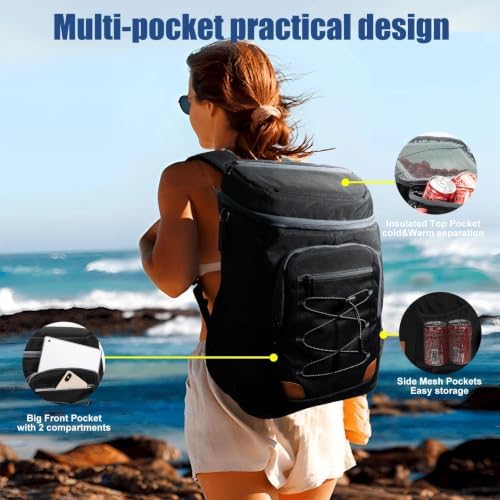 Backpack Cooler Insulated Leakproof, Soft Cooler Backpack for Beach - Image 4