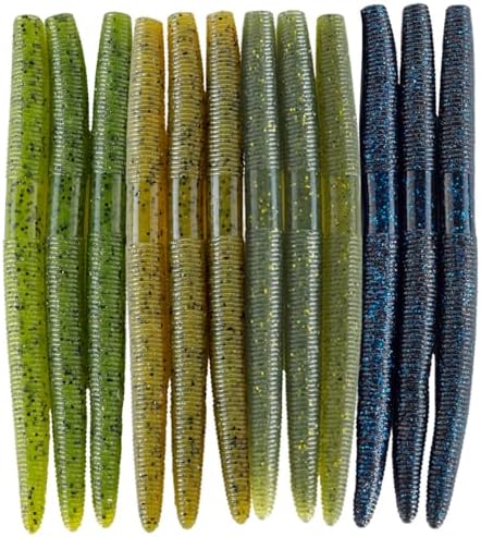 5'' Senko Bait Soft Stick Worms for Wacky Rig Bass Fishing by nawaish