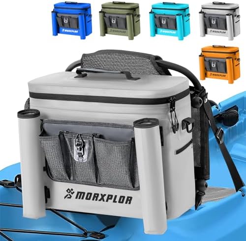 MORXPLOR Kayak Cooler,Waterproof Kayak Seat Back Cooler for Kayaking,Kayak Accessories Cooler Bag,Protable Ice Chest,Beach Cooler,Travel Cooler for Camping or Lunch Bag by MORXPLOR