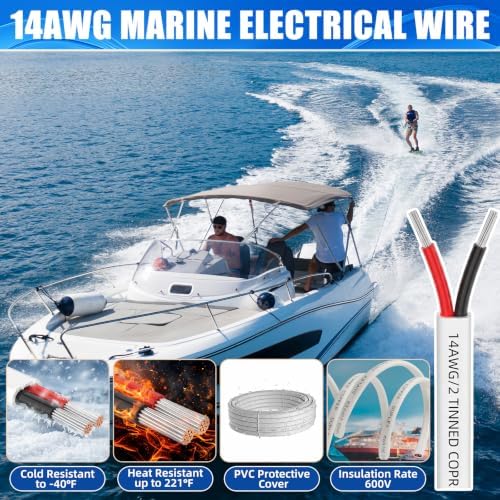 13 Pcs Trolling Motor Wire Kit, Tinned Copper Cable - Image 3