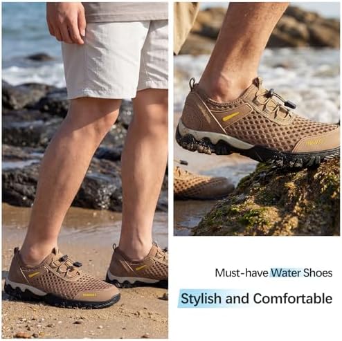 Water Shoes Men Hiking Fishing Boat Arch Support Beach Wading - Image 2