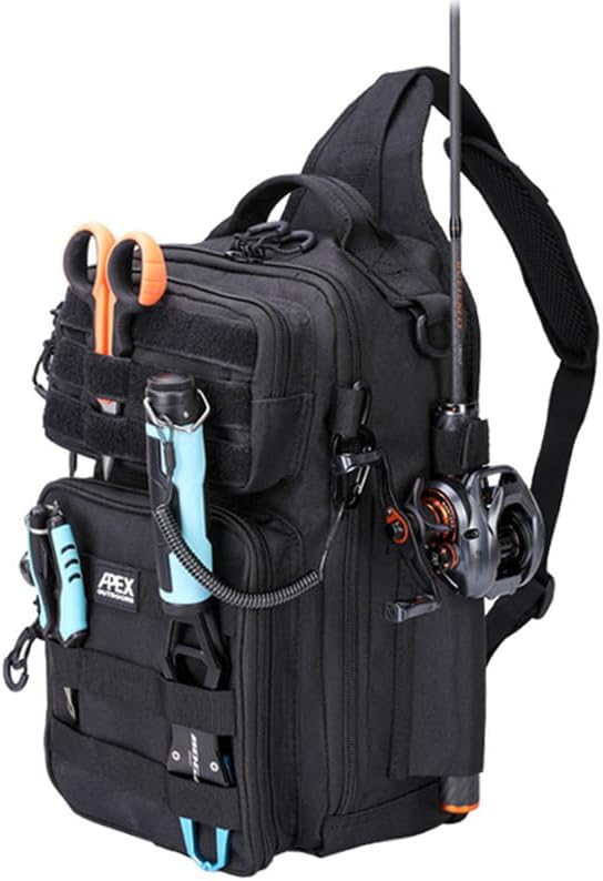 Fishing Backpack with Rod Holder, Fishing Tackle Bag by Apex+Outdoors