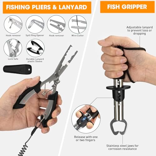 THKFISH Fishing Backpack with Tackle Boxes,Fishing Sling Bag with Gear - Image 6