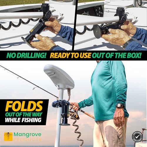 Gen3 Adjustable Trolling Motor Stabilizer, Vertical Adjust, Fitment for Minn Kota, Rhodan, Garmin, No Drilling, Shock Absorber, Boat Accessories, Trolling Motor Support - Image 3