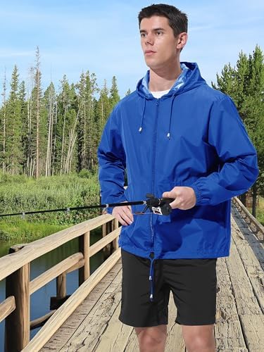 UIQUR Mens Rain Jacket Raincoat Waterproof Windbreaker - Image 3