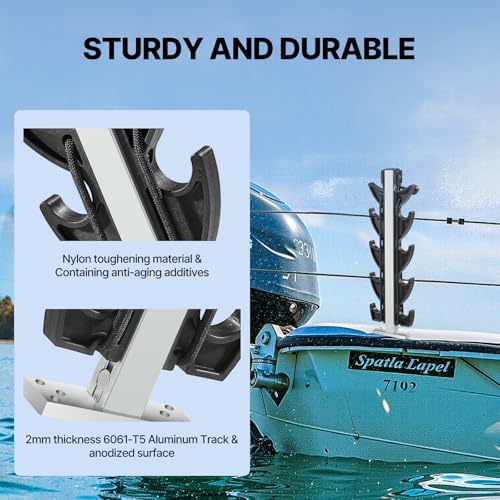 Fishing Rod Holder for Boat, Crappie Rod Holder for Transportation & Storage，Heavy Duty Angler Accessory for Fishing Boat & Pontoon boat (8 Rod) - Image 2