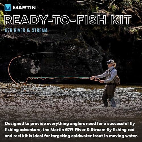 Martin 67R River/Stream Fly Reel and Fishing Rod Combo Kit, 4/5-Weight - Image 2