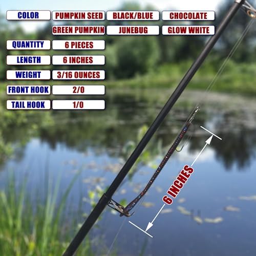 Weedless Fishing Lures Bass Lures, Soft Plastic Worm Swimbaits - Image 6