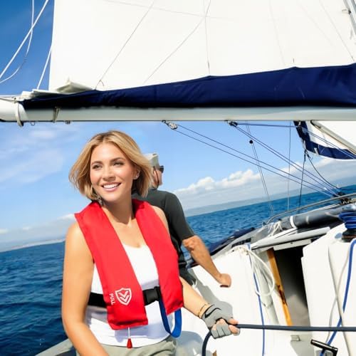 Manual Inflatable Life Jacket for Adults| Supports up to 330 lbs - Image 3