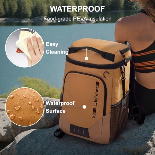 SPARTER Backpack Cooler Insulated 33/49 Can Leakproof Waterproof Bag Beach - Image 5