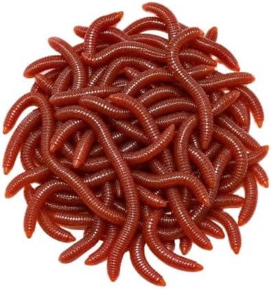 Simulation Earthworm Soft Fishing Lures Shrimp Scented Artificial Worm Bait by Unknown