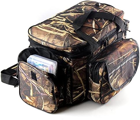 Large Capacity Fishing Tackles Bag Multi-Functional Lures Waterproof Waist Pack Cycling Outdoor (Straw Color) - Image 4