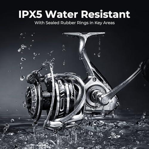 Piscifun NautiX Spinning Reel, Aluminum Body, 33lb Max Drag - Image 5