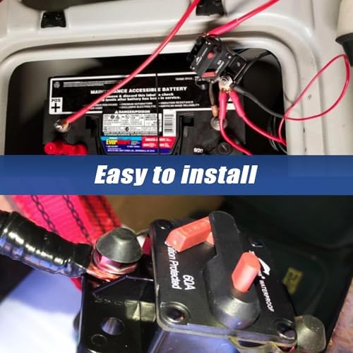Young Marine Circuit Breaker for Boat Trolling with Manual Reset,Water Proof,12V- 48V DC - Image 5