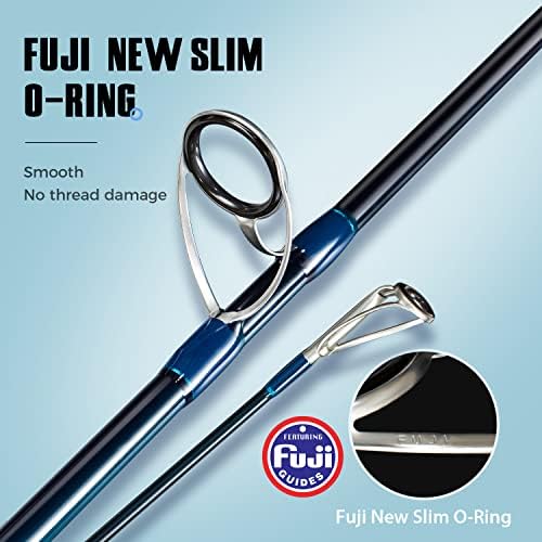 BERRYPRO Surf Spinning Rod Full Carbon Surf Fishing Rod with Fuji Guide - Image 2