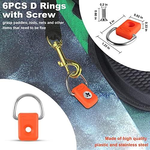 Kayak Deck Rigging Kit, Orange, 1/4" 9.8' Bungee Cord, - Image 3