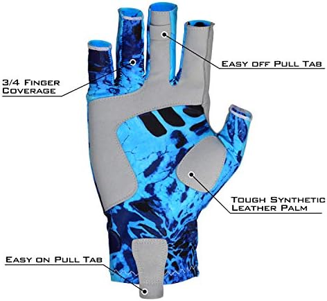 KastKing Sol Armis UPF50+ Fingerless Fishing Gloves, Men and Women - Image 4