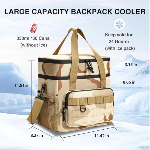 Backpack Cooler Insulated Leakproof, Soft Cooler Backpack for Beach - Image 2