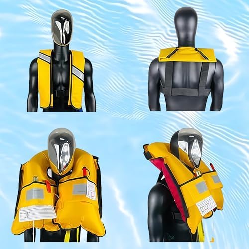 3-Pack Life Jackets for Men Women - 150N Automatic Inflation Swim Vest with Reflective Strips & Safety Buckle ~ Lightweight &Breathable - Image 7