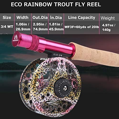Maxcatch Women's Elegant Pink Fly Fishing Rod: 2/5-weight with Rod Tube - Image 3