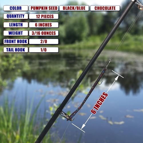 Weedless Fishing Lures Bass Lures, Soft Plastic Worm Swimbaits - Image 6