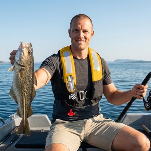 Manual Inflatable Life Jacket,Preserver PFD for Adults,Life Vest for Adults,Supports Weight up to 330 pounds - Image 6