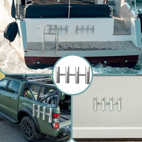 Aluminium Fishing Rod Holders for Boat, Wall-Mounted Fishing Pole Roof Rod Rack,Surf Fishing Rod Holder for Truck, Boats & Yacht - Image 5
