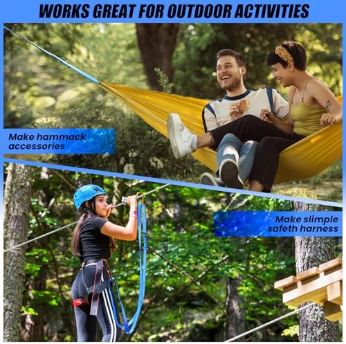 18MM Nylon Climbing Slings Runners 23 kN Strong Webbing Straps for Rock Climbing, Rappelling, Swing, Yoga Hammock etc - Image 5