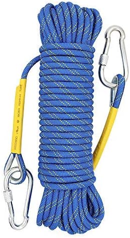 X XBEN Outdoor Climbing Rope 10M(32ft) 20M(64ft) 30M(96ft) 50M(160ft) 70M(230ft) 152M(500FT) 352M(1000FT) Static Rock Climbing Rope for Escape Rope Ice Climbing Equipment Fire Rescue Parachute by XXBEN