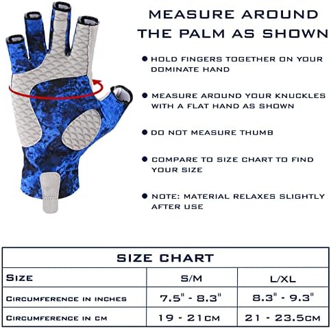KastKing La Sal UPF50+ Fingerless Fishing Gloves, Men and Women - Image 6