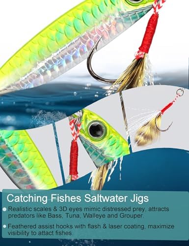 Avlcoaky Metal Fishing Jigs Saltwater Fishing Lure 30g Jigs 1.1oz Vertical Jigging Lure 8 Pack Sinking Fishing Spoon Lure Casting Jig Vertical Jigging Spoon Lures for Bass, Trout, Salmon, Tuna - Image 5