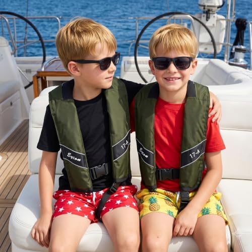 Automatic Inflatable Life Jacket, Preserver PFD for Kids,Life Vest for Kid,Supports Weight up to 160 pounds(YSH725) - Image 6