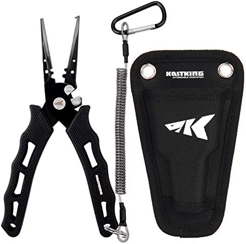 KastKing Cutthroat 7 inch Fishing Pliers, Ice Fishing, Gift for Men by KastKing