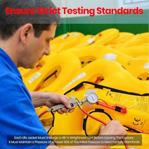 Manual Inflatable Life Jacket for Adults, Lightweight PFD Life Vests with Adjustable Design, Fitted Water Safety Vest for Kayaking Fishing Boating Sailing and Outdoor Water Sports, Supports Up 330 LBs - Image 7