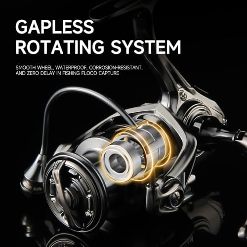 HAUT TON Dolphin Spinning Reel, 5+1BB Saltwater Fishing Reels - Image 6