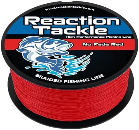 Reaction Tackle Braided Fishing Line - Pro Grade Power Performance for Saltwater or Freshwater Fish - Colored Fishing Line Braid for Extra Visibility by ReactionTackle