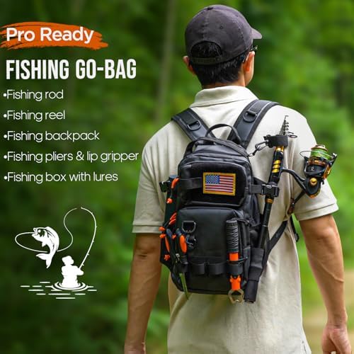 THKFISH Fishing Rod & Reel Combo with Backpack, Fishing Tools Tackle Box - Image 2