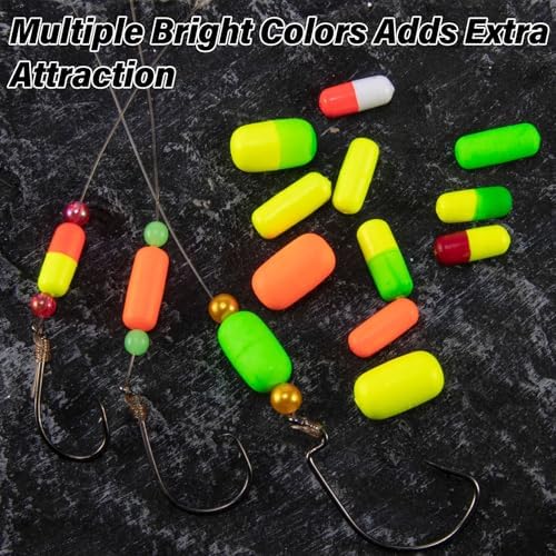 Dr.Fish 30 Pack Fishing Rig Floats Pompano Floats Walleye Rig Lure Making Accessories Surf Fishing Foam Snell Bobbers - Image 5