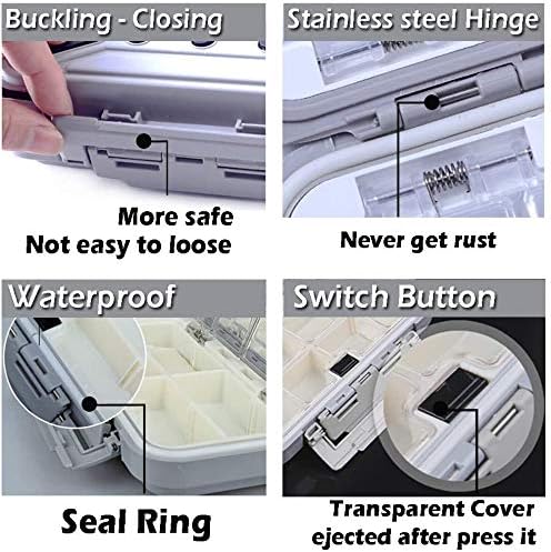 Fishing Lure Boxes, Waterproof Portable Tackle Box Organizer With Storing Tackle Set Plastic Storage - Mini Utility Lures Fishing Box, Small Organizer Box - Image 3