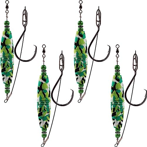 EVA Popping Corks 4Pc Weighted Rattle Floats by BUBBLEFISHING